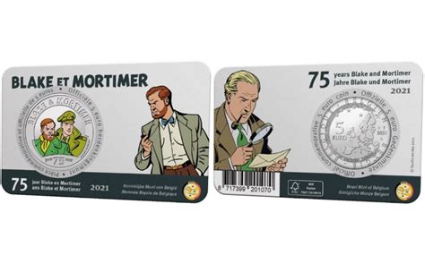 Belgium Euro Blake And Mortimer Coincard Colour Eurocoinhouse