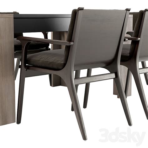 Ren Dining Chair And Cremona Table Table Chair D Model