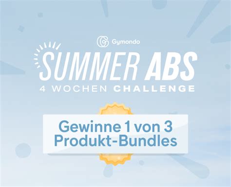 Werde fit für den Sommer mit der 4 wöchigen Gymondo Summer Abs