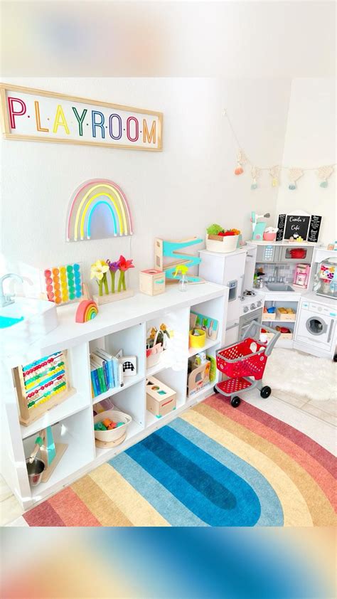 Playroom ideas! | Living room playroom, Home daycare rooms, Toddler daycare rooms