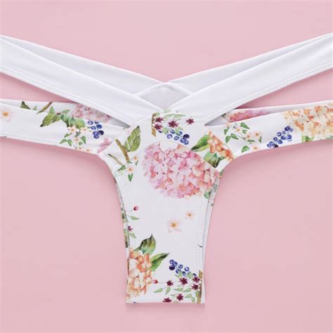 Buy Women Floral Print Bikini Set Swimming Two Piece Swimsuits Swimwear