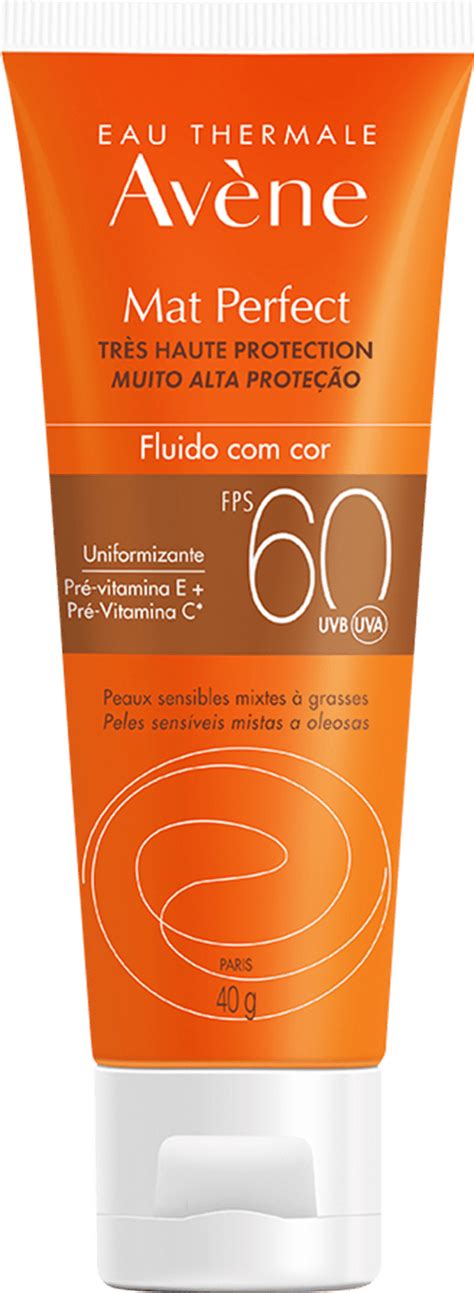 Protetor Solar Avène Mat Perfect FPS60 Cor Beleza na Web