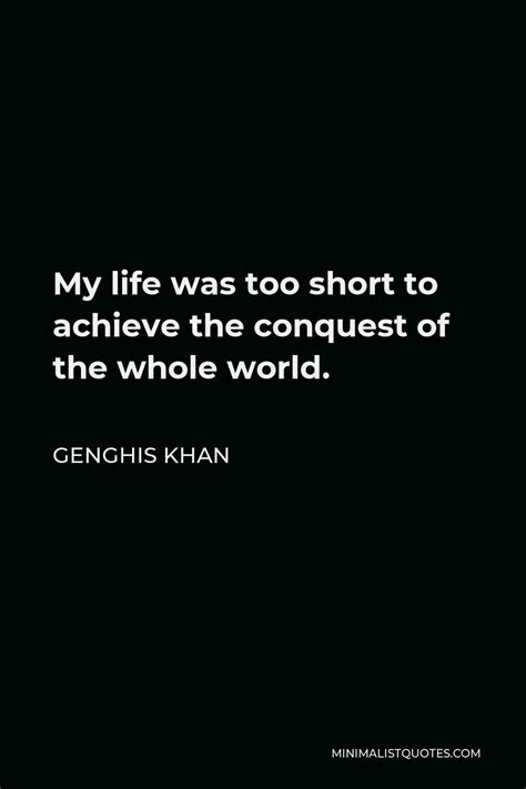 Genghis Khan Quotes Life