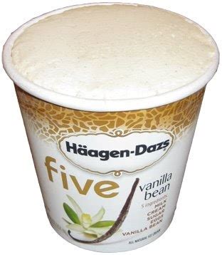 On Second Scoop Ice Cream Reviews Haagen Dazs Five Vanilla Bean