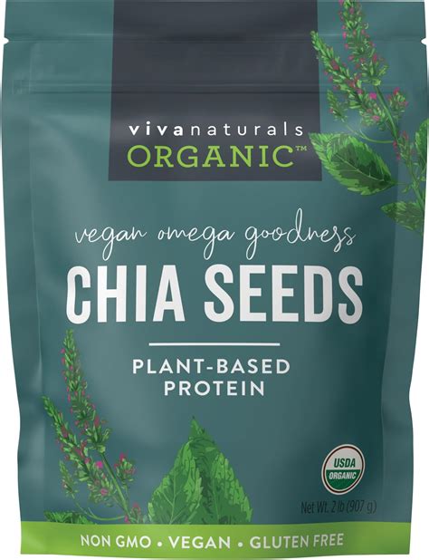 Badia Organic Chia Seed 55 Pound Pack Of 2 Grocery