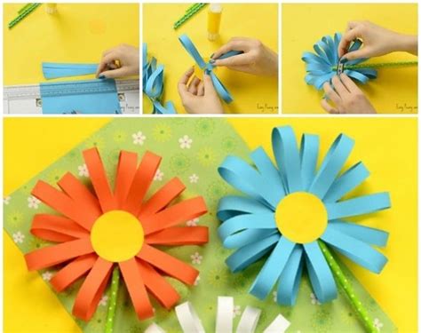 Simple Flower Making With Chart Paper | Best Flower Site