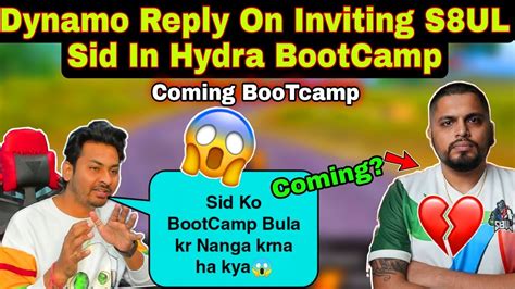 Dynamo Replyon Inviting S Ul Sid In Hydra Bootcamp Dynamo And Sid