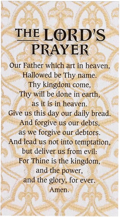 Amazon Dicksons The Lords Prayer Kjv Tan White X Inch