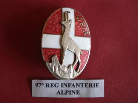 INSIGNE MILITAIRE REGIMENT D Infanterie Alpine EUR 25 00 PicClick FR