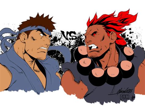 Evil Ryu vs Akuma by joaood on DeviantArt