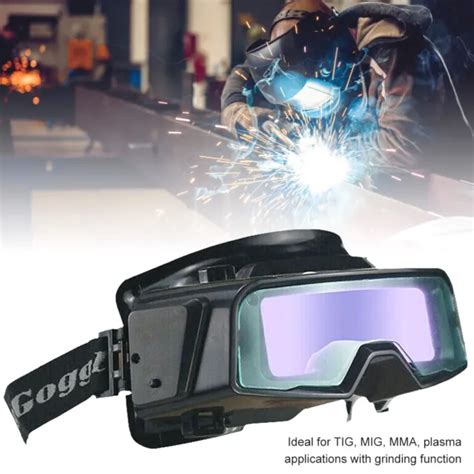 SOLAR POWERED AUTO Darkening Welding Glasses True Anti Glare Eye