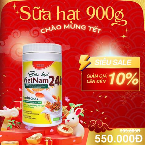 Sữa hạt dinh dưỡng VIETNAM24h - 1 LON 1 KG | Shopee Việt Nam
