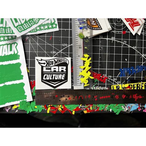 Hot Wheels Sticker Collections Printed Shopee Malaysia