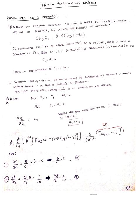 PD 10 Macroeconomia Aplicada 2021 1 SOL 6 Macroeconomía aplicada