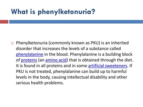 Ppt Phenylketonuria Powerpoint Presentation Free Download Id6137395