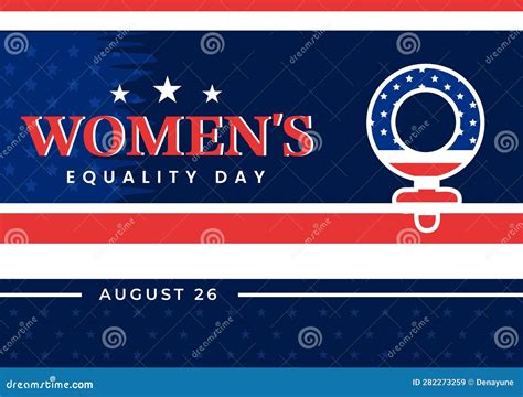 Womens Equality Day In United States Vector Illustration On August 26