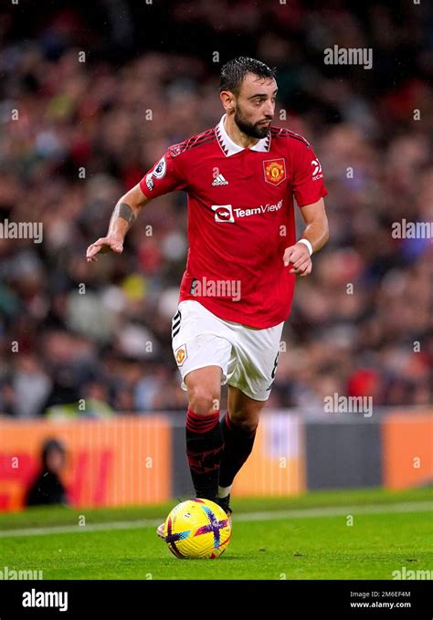 Manchester United S Bruno Fernandes During The Premier League Match At Old Trafford Manchester