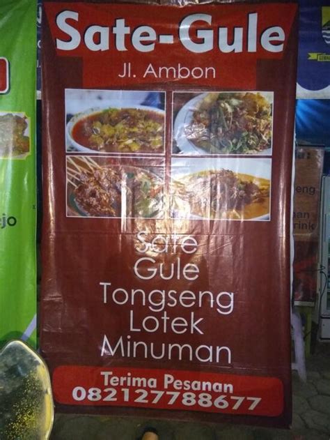 Carta Del Restaurante Sate Gule Ceu Vivi Bandung