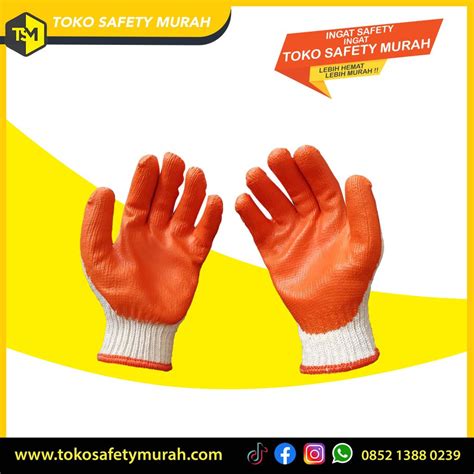 Sarung Tangan Lapis Karet Premium Industri Kaca Safety Glove Cotton