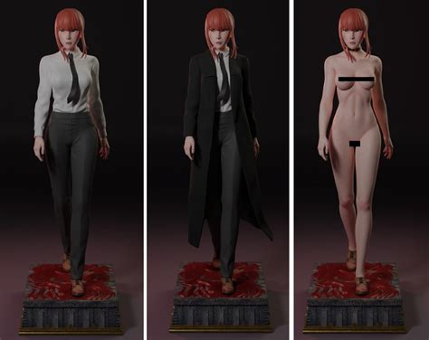 Makima de Chainsaw Man Anime Figure Stl archivos modelo de Etsy México