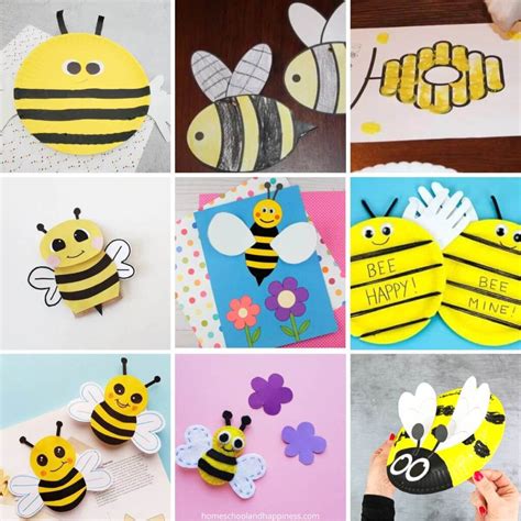 20 Cute & Easy Bee Crafts for Kids