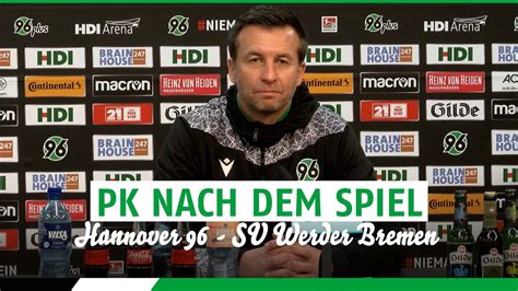 Pk Nach Dem Spiel Hannover Sv Werder Bremen Youtube