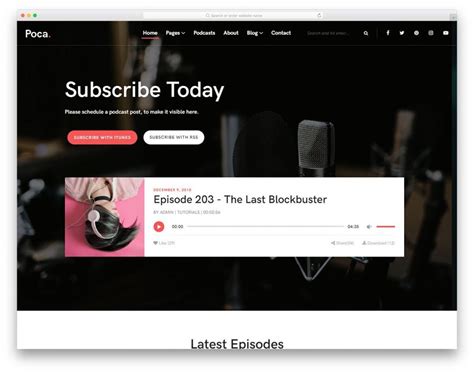 Best Podcast Website Templates Uicookies