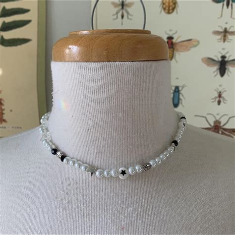 Pearl Beaded Necklace This Is Handmade By Me