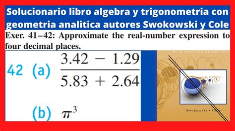 Ejercicio Resuelto Libro Algebra Y Trigonometria Con Geometria