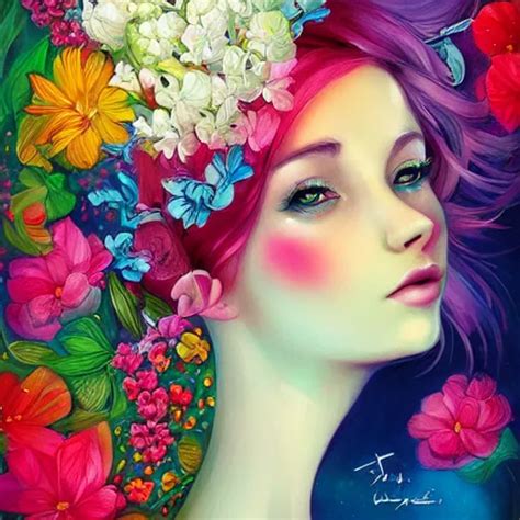 Flowers Bold Colours By Anna Dittmann Stable Diffusion OpenArt