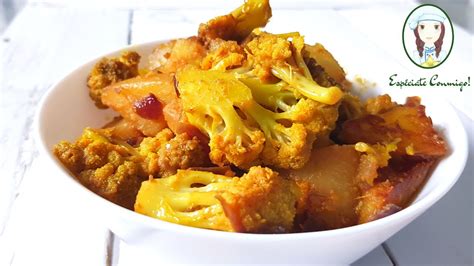 Receta India De Coliflor Con Patatas Aloo Gobi F Cil Rica Y