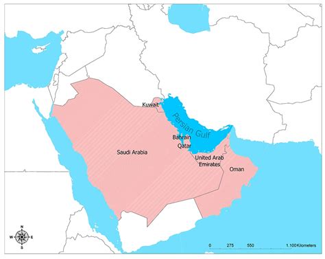 Persian Gulf Countries Gulf Cooperation Council Gulf War Mappr