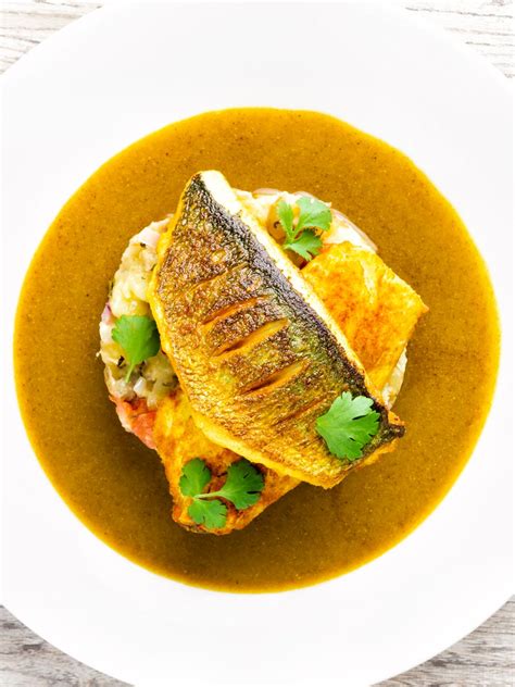 Sea Bass Curry With Crushed Fenugreek Potatoes Krumpli