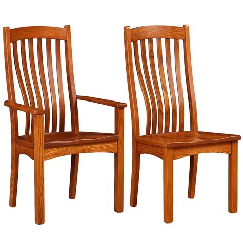 Lincoln Amish Dining Chairs Handmade Amish Furniture Cabinfield