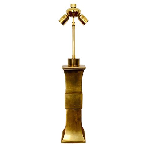 Cast Glass And Bronze Table Lamp For Sale At 1stdibs