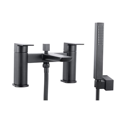 Scudo Muro Bath Shower Mixer Matt Black Get My Taps