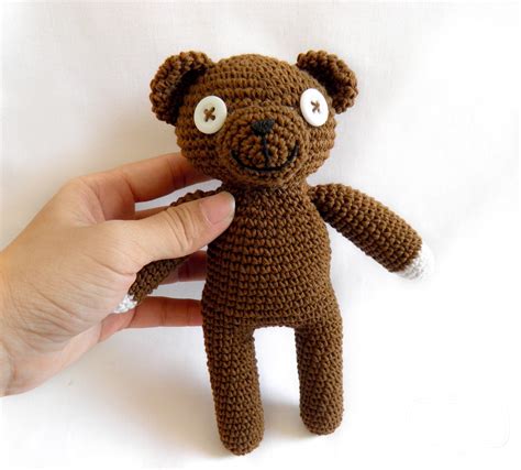 Mr Bean Teddy Bear Amigurumi Pattern Etsy Amigurumi Pattern