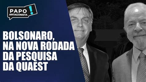 Vantagem De Lula Sobre Bolsonaro Cai Para 12 Pontos Diz Quaest YouTube