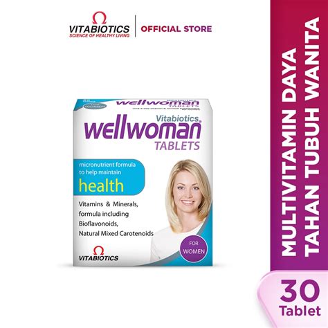 Jual Vitabiotics Wellwoman 30 Tablet Multivitamin Daya Tahan Tubuh