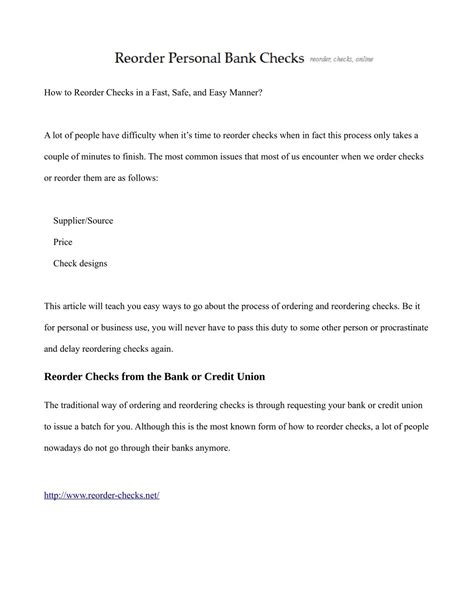 PPT - order bank checks PowerPoint Presentation, free download - ID:7724941