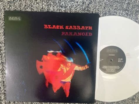 Black Sabbath Lp Paranoid Nems N M White Vinyl Made In Eu Ebay