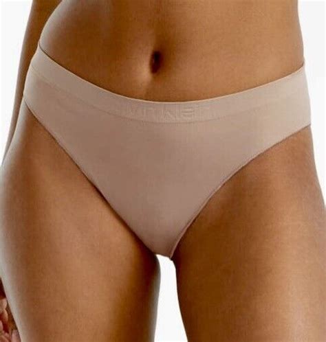 CALVIN KLEIN Bonded Flex Seamless Cedar Nude Bikini Panty NEW Womens Sz XS S EBay