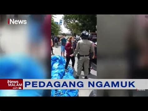 Lapak Dibongkar Satpol Pp Pedagang Pakaian Di Medan Ngamuk Cekcok