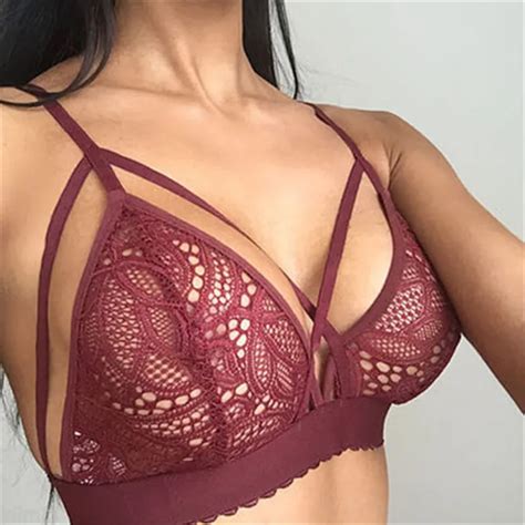 Sexy Sheer Bustier Crop Tops Female Tank Top Women Lace Bralette