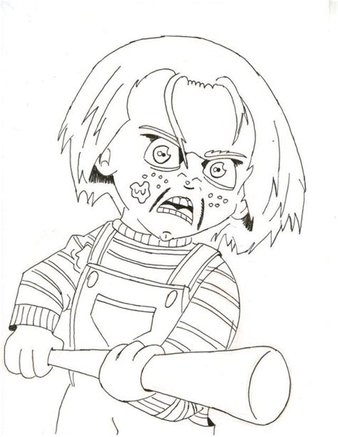 Free Chucky Coloring Pages