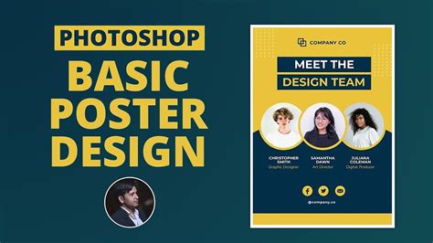 Photoshop Basic Poster Design Youtube