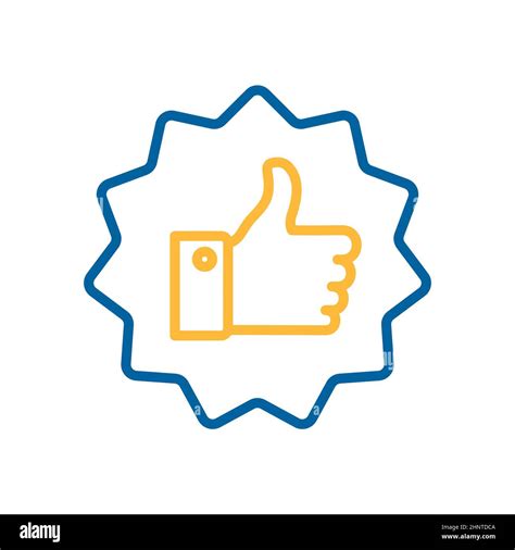 Thumbs Up Icon Vector Like Sign Stock Photo Alamy