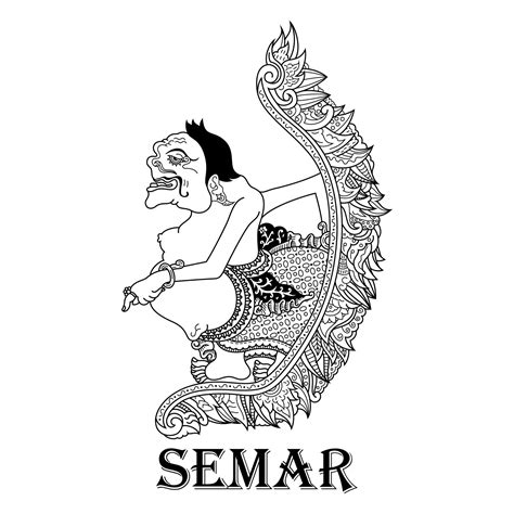 Wayang kulit semar 11862280 Vector Art at Vecteezy