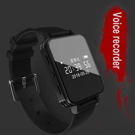 Digital Voice Recorder Watch Audio Recorder Dictaphone Sport Wearable ...