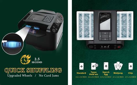 Automatic In Card Shuffler And Dealer Mah Smart Rechargeable